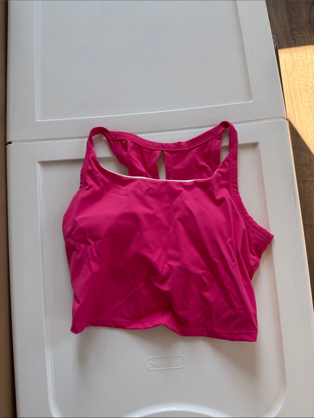Halara Hot Pink Women's Crop Tank Top - Brand Unspecified